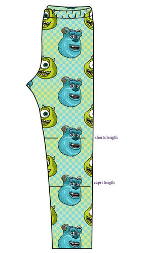 Monster Check Basic Leggings