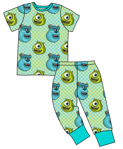 Monster Check Basic Loungewear Set