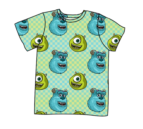 Monster Check Basic Tee and Tank