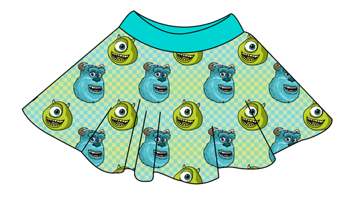 Monster Check Circle Skirt