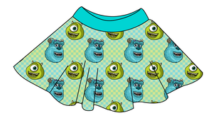 Monster Check Circle Skirt