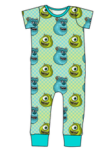 Load image into Gallery viewer, Monster Check Emmett Pants And Shorts T-Shirt Romper