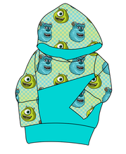 Load image into Gallery viewer, Monster Check Grow With Me Hoodie (or Crewneck)