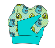 Load image into Gallery viewer, Monster Check Grow With Me Hoodie (or Crewneck)