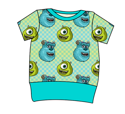 Monster Check Grow With Me Tee
