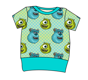 Monster Check Grow With Me Tee