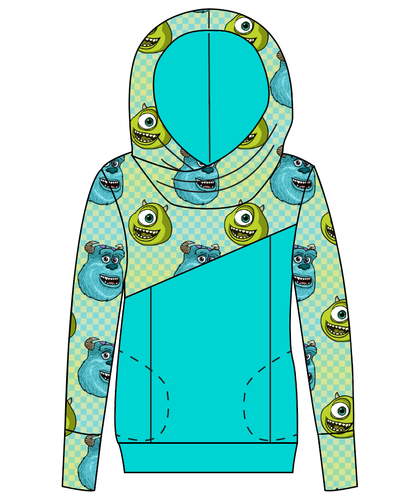 Monster Check Ladies Hoodie