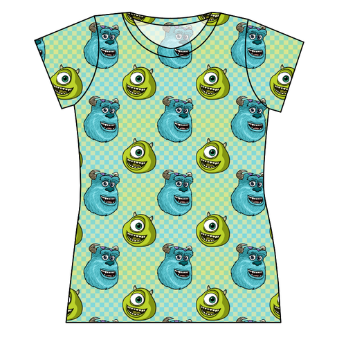 Monster Check Ladies' Basic Tee