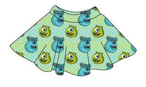 Monster Check Ladies' Circle Skirt