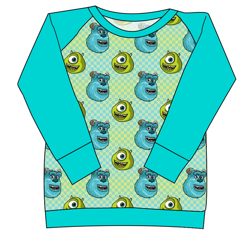 Monster Check Ladies' Classic Crewneck