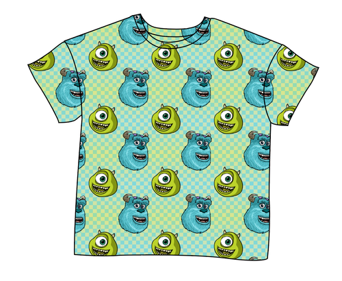 Monster Check Ladies' Oversized Tee