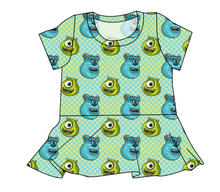 Load image into Gallery viewer, Monster Check Ladies&#39; Peplum Top