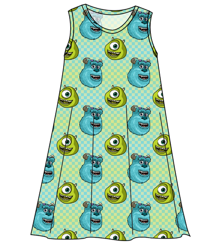 Monster Check Ladies' Swing Dress