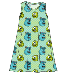Monster Check Ladies' Swing Dress