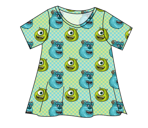 Monster Check Ladies' Swing Tee