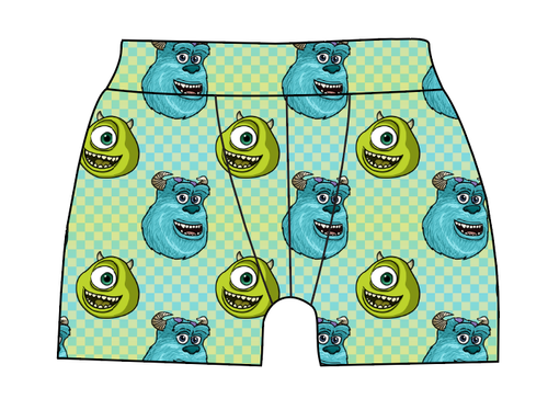 Monster Check Mens' Boxer Briefs