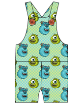 Load image into Gallery viewer, Monster Check Overalls and Shortalls