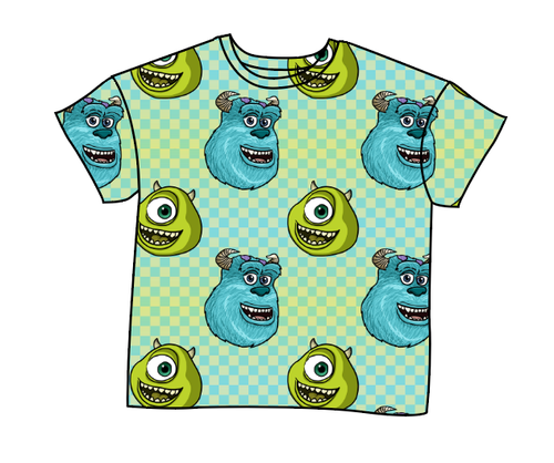 Monster Check Oversized Tee