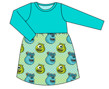 Load image into Gallery viewer, Monster Check Play Dress