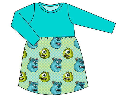 Monster Check Play Dress