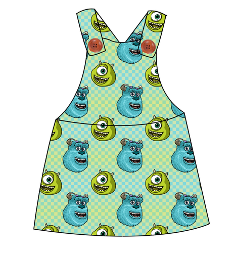 Monster Check Skirt-Alls