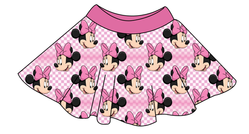 Minnie Check Circle Skirt