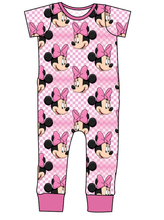 Load image into Gallery viewer, Minnie Check Emmett Pants And Shorts T-Shirt Romper