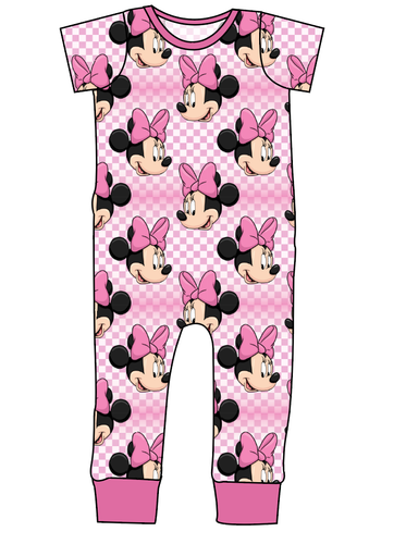 Minnie Check Emmett Pants And Shorts T-Shirt Romper