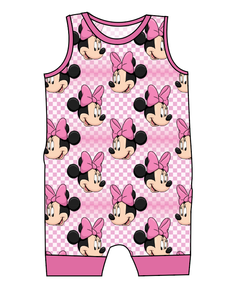 Minnie Check Emmett Pants And Shorts T-Shirt Romper