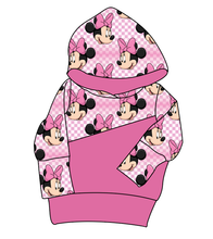 Load image into Gallery viewer, Minnie Check Grow With Me Hoodie (or Crewneck)