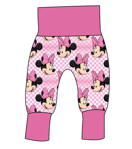 Minnie Check Grow With Me Pants And Shorts
