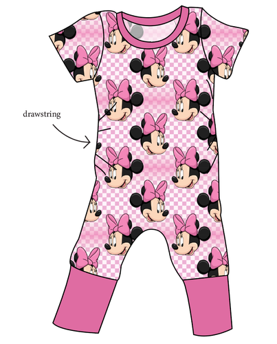 Minnie Check Grow With Me Pants And Shorts Romper