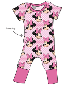 Minnie Check Grow With Me Pants And Shorts Romper