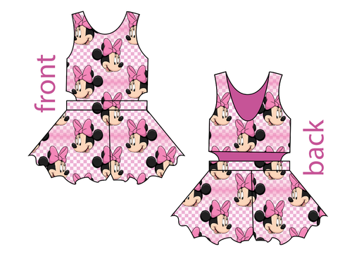 Minnie Check Kids Playsuit