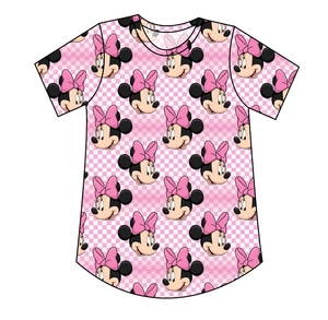 Minnie Check Ladies' Relaxed Tee