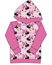 Load image into Gallery viewer, Minnie Check Ladies Hoodie