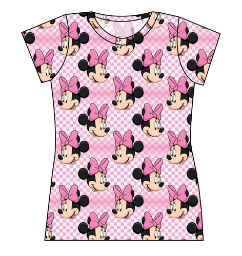 Minnie Check Ladies' Basic Tee