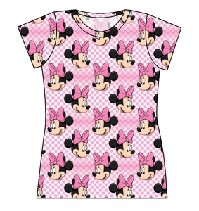 Minnie Check Ladies' Basic Tee