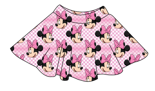 Minnie Check Ladies' Circle Skirt