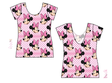 Load image into Gallery viewer, Minnie Check Ladies&#39; Low Back Ballerina Tee
