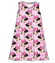 Load image into Gallery viewer, Minnie Check Ladies&#39; Swing Dress