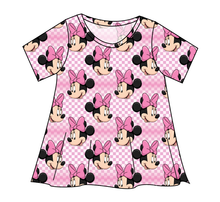 Load image into Gallery viewer, Minnie Check Ladies&#39; Swing Tee