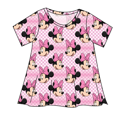 Minnie Check Ladies' Swing Tee