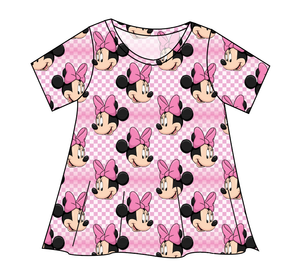 Minnie Check Ladies' Swing Tee