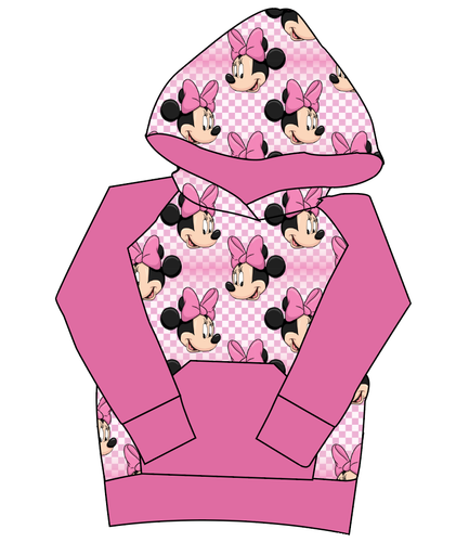 Minnie Check Mens' Hoodie