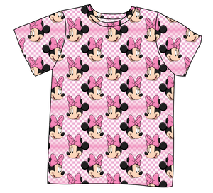 Minnie Check Mens' Tee