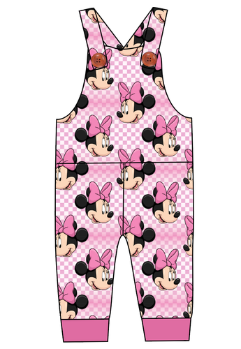 Minnie Check Overalls and Shortalls