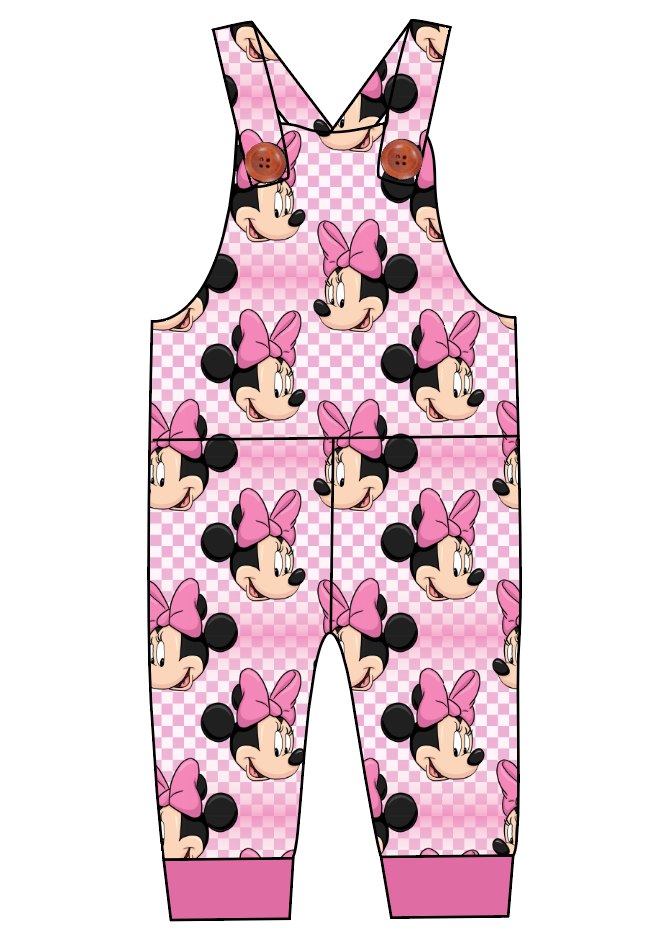 Minnie Check Overalls and Shortalls