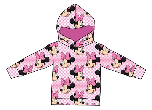 Minnie Check Oversized Hoodie