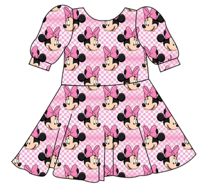 Minnie Check Prairie Dress